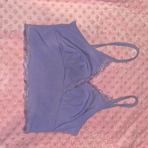 purple tank. lace outline. was from shein but actually pretty good.